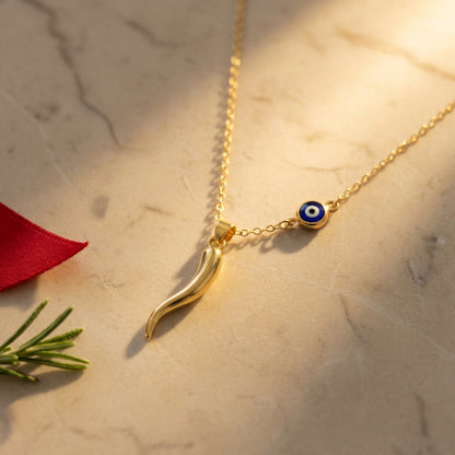 Collana Occhio & Cornicello