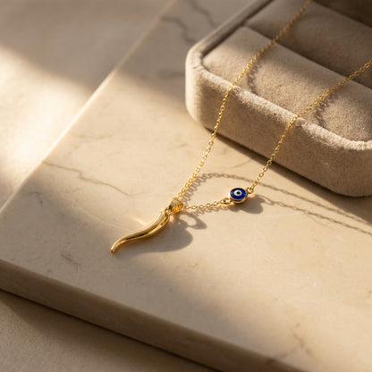 Collana Occhio & Cornicello