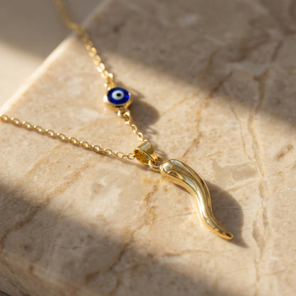Collana Occhio & Cornicello