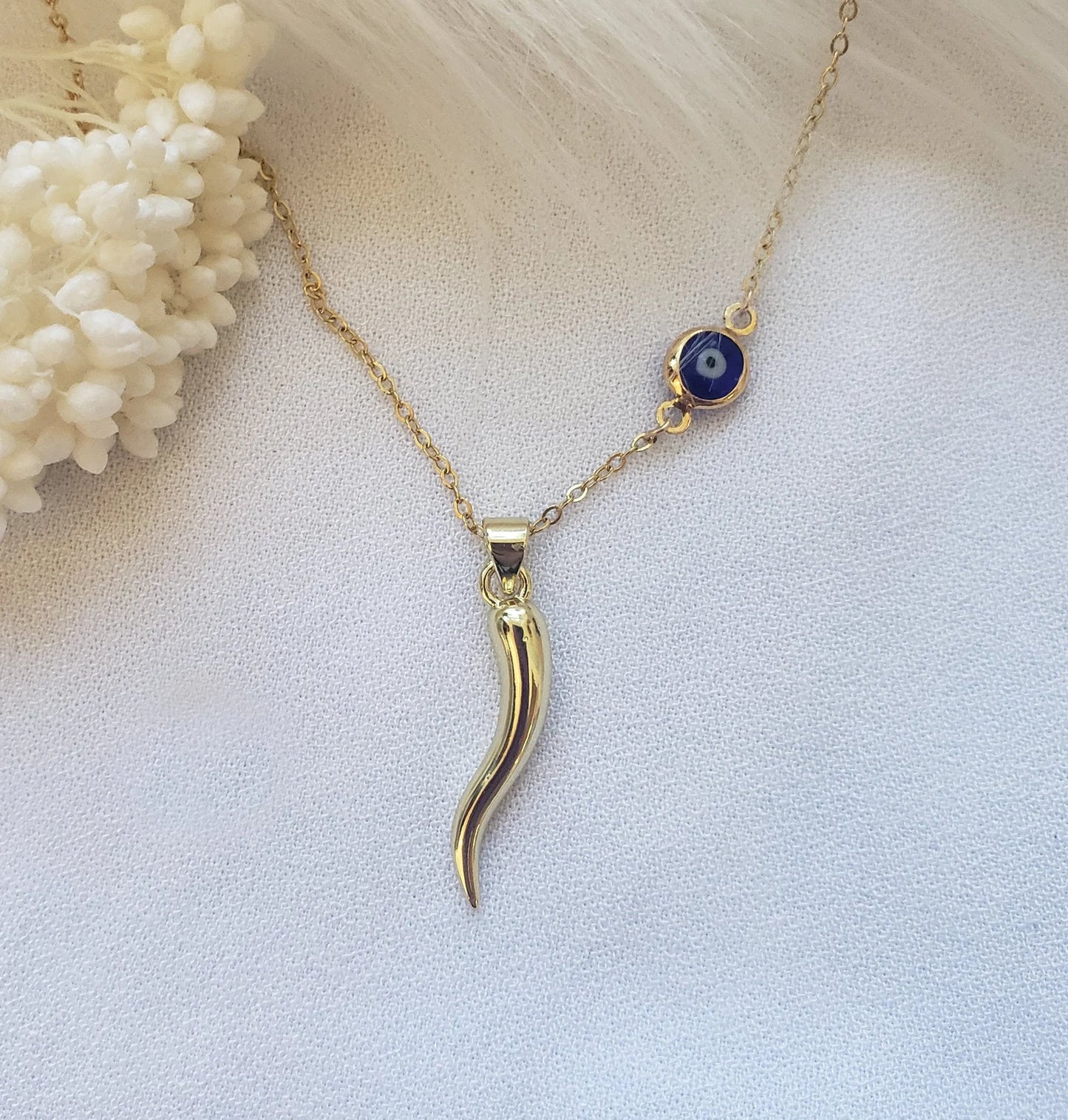 Collana Occhio & Cornicello