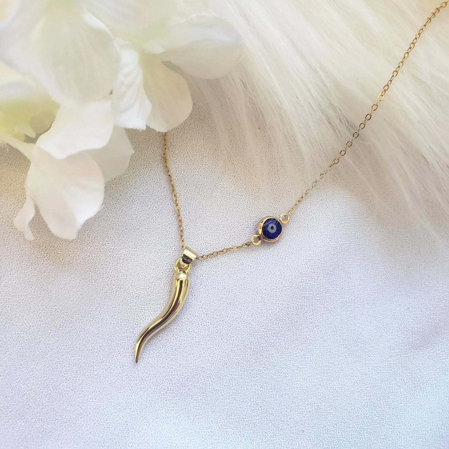 Collana Occhio & Cornicello